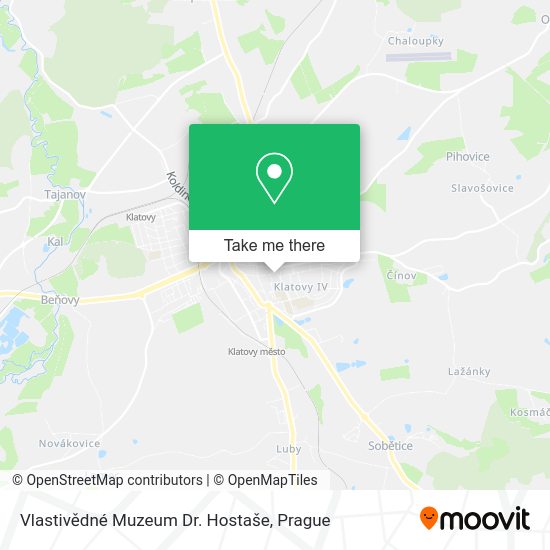 Vlastivědné Muzeum Dr. Hostaše map