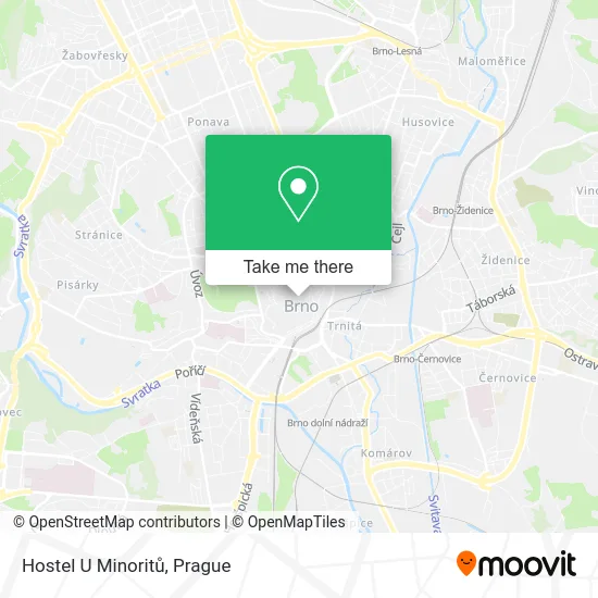 Карта Hostel U Minoritů