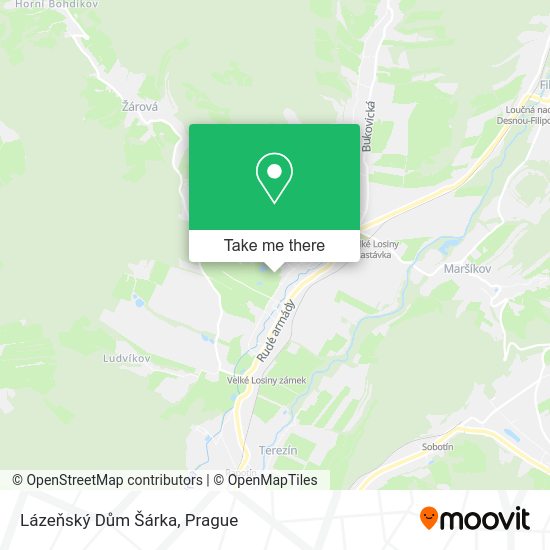 Lázeňský Dům Šárka map