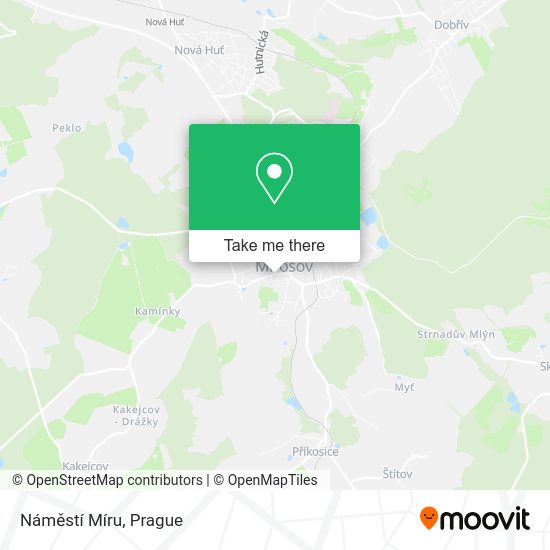 Náměstí Míru map