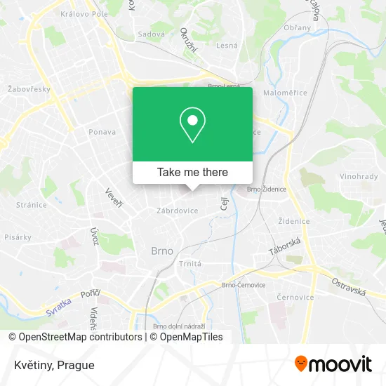 Květiny map