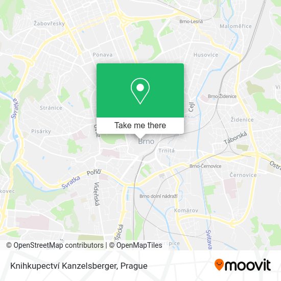 Knihkupectví Kanzelsberger map