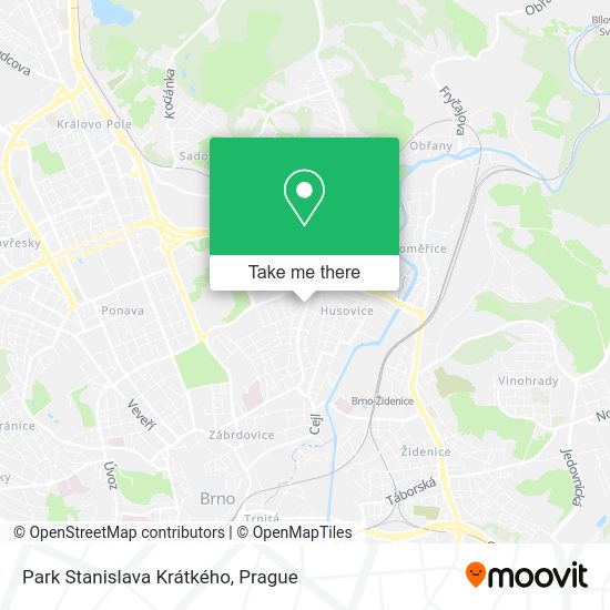 Park Stanislava Krátkého map