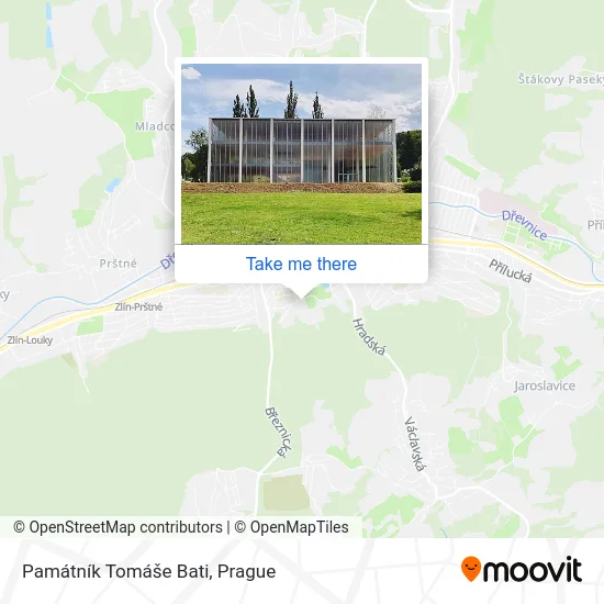 Карта Památník Tomáše Bati