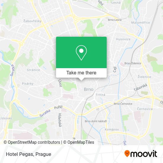 Hotel Pegas map