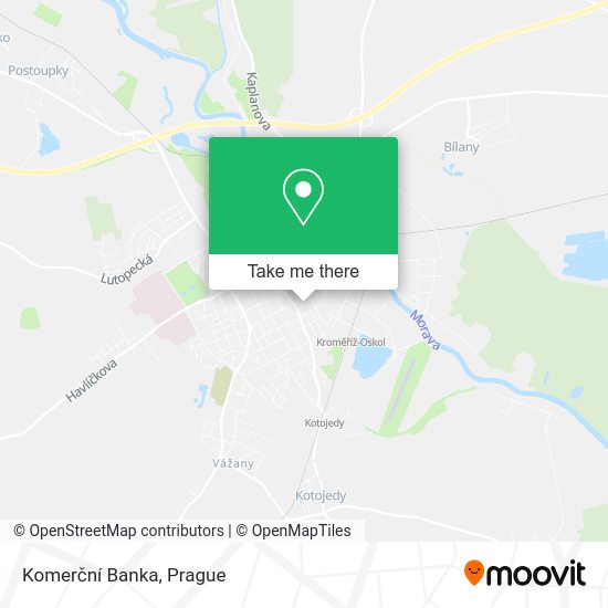 Komerční Banka map