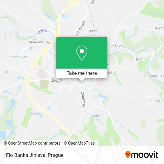 Карта Fio Banka Jihlava