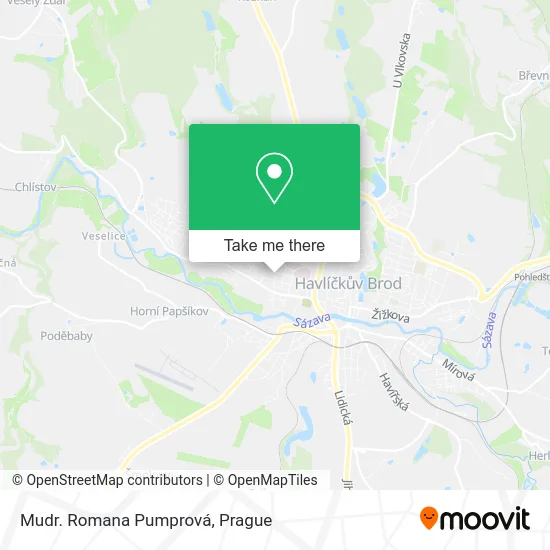 Карта Mudr. Romana Pumprová