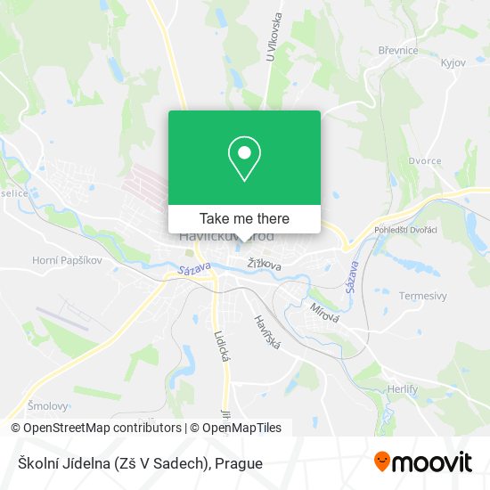 Školní Jídelna (Zš V Sadech) map