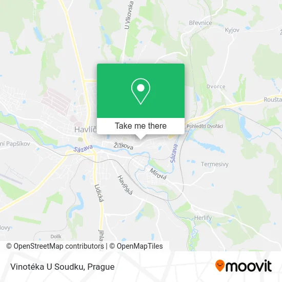 Карта Vinotéka U Soudku