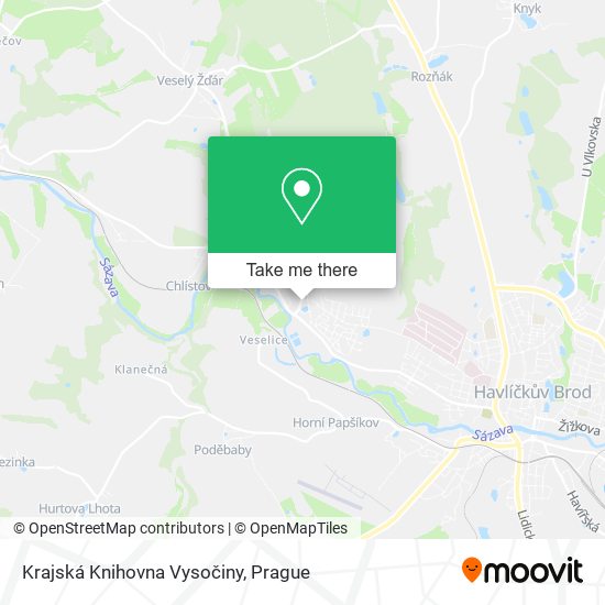 Krajská Knihovna Vysočiny map