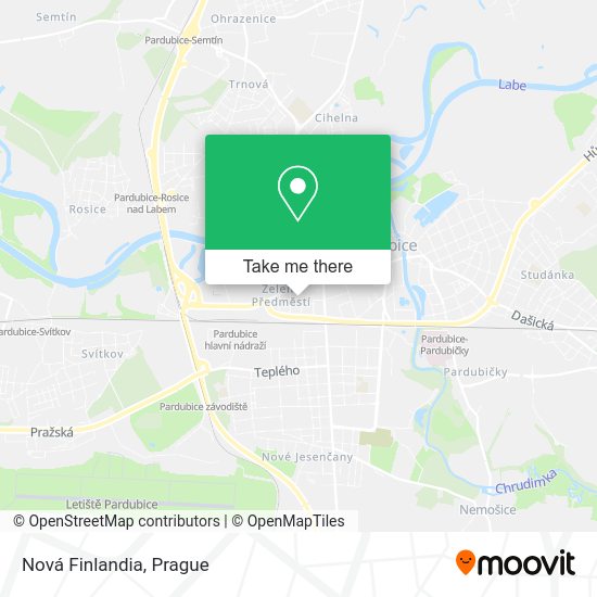 Nová Finlandia map