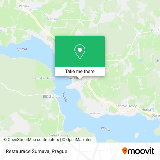 Карта Restaurace Šumava