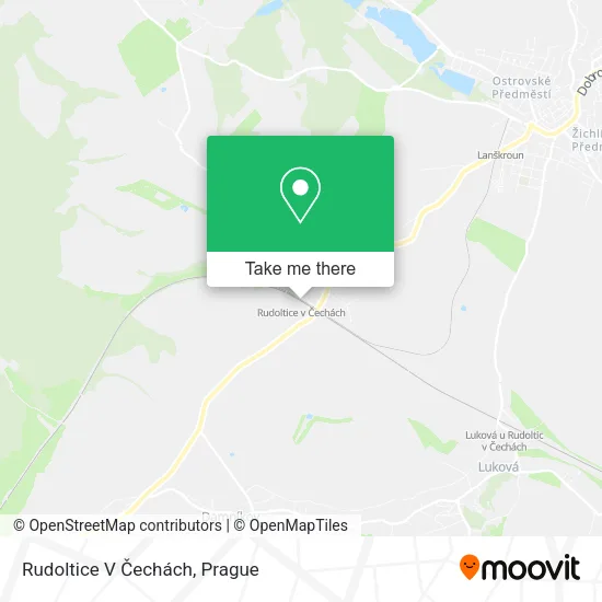 Карта Rudoltice V Čechách