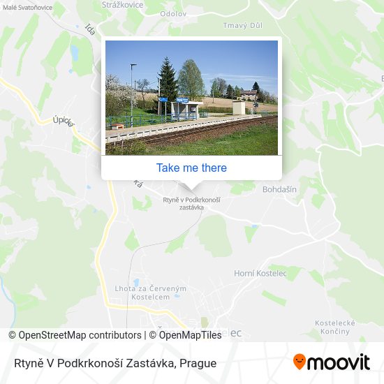 Rtyně V Podkrkonoší Zastávka map