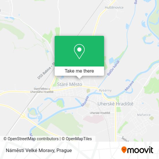 Náměstí Velké Moravy map