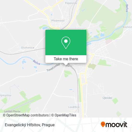 Evangelický Hřbitov map