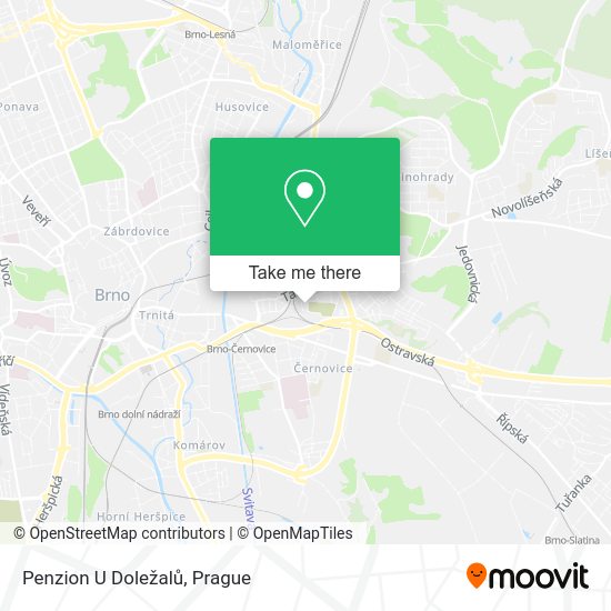 Penzion U Doležalů map