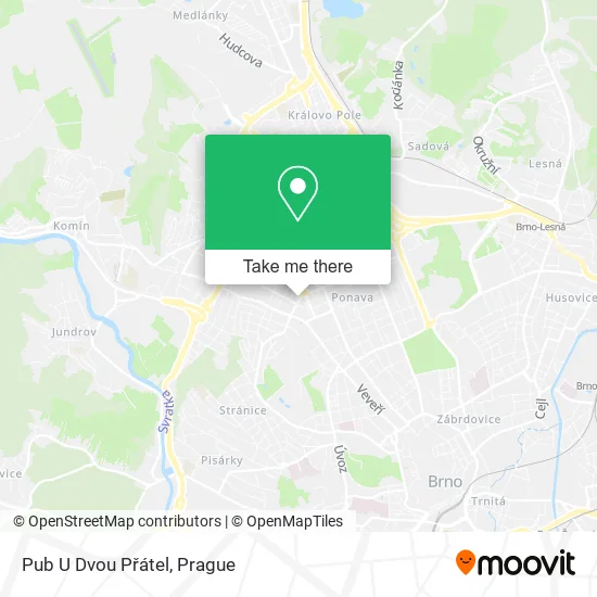 Карта Pub U Dvou Přátel