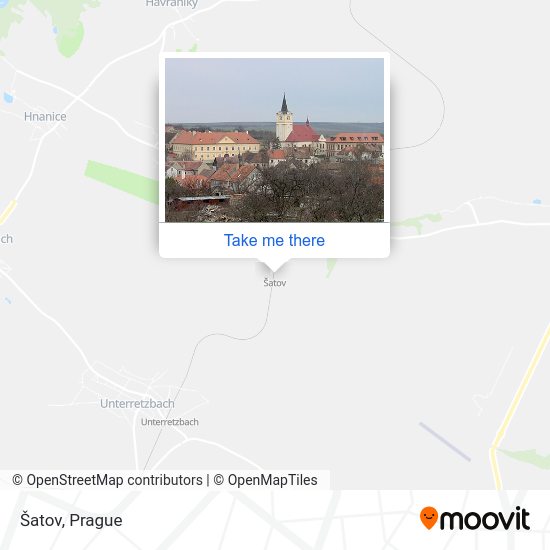 Šatov map