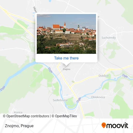 Карта Znojmo