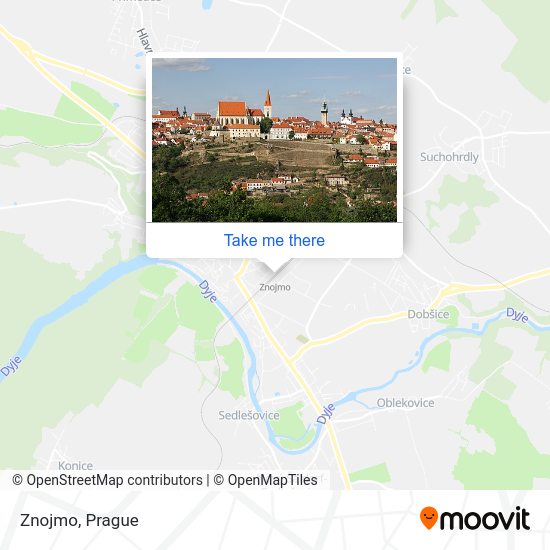 Znojmo map