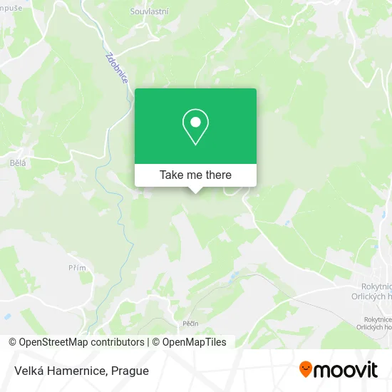 Карта Velká Hamernice