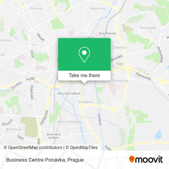 Карта Business Centre Ponávka