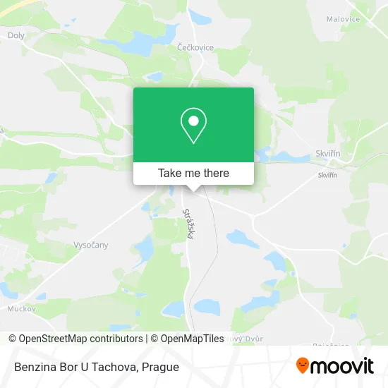 Карта Benzina Bor U Tachova