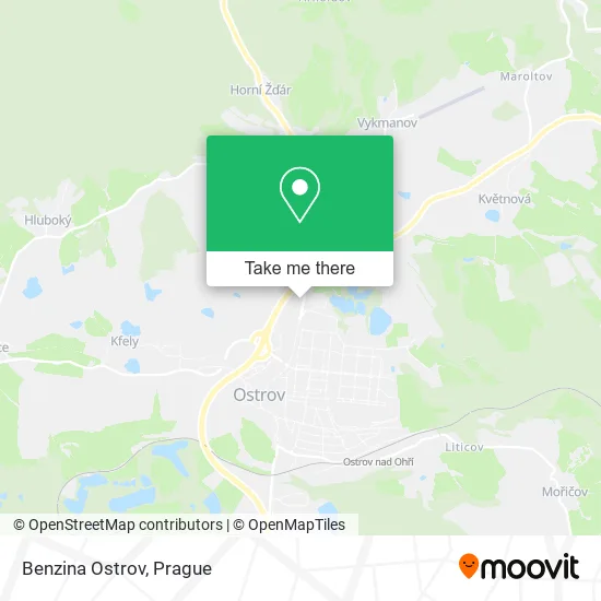 Карта Benzina Ostrov