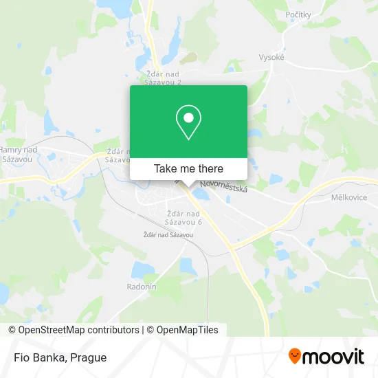 Fio Banka map