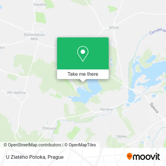 Карта U Zlatého Potoka