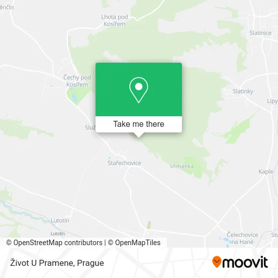 Карта Život U Pramene