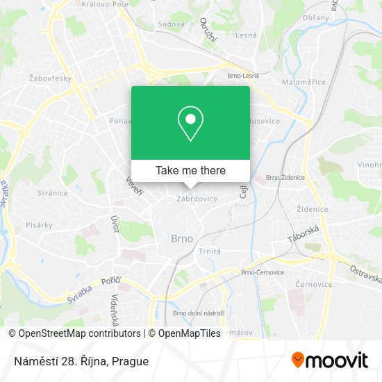 Náměstí 28. Října map