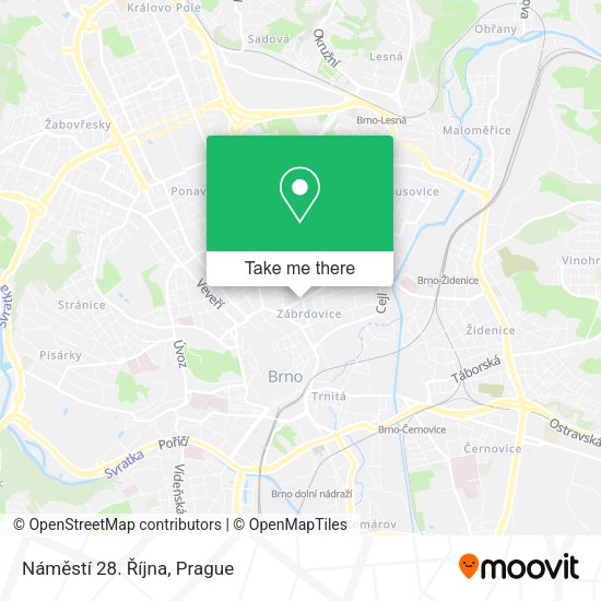 Náměstí 28. Října map