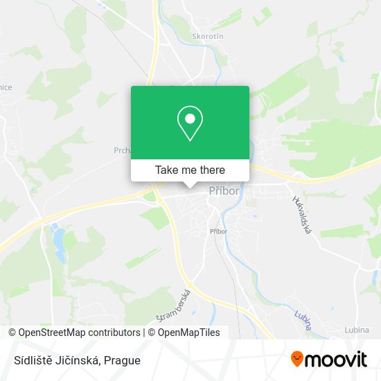 Sídliště Jičínská map