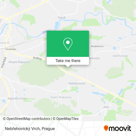 Nebřehovický Vrch map