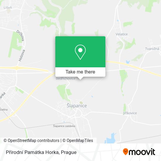 Přírodní Památka Horka map