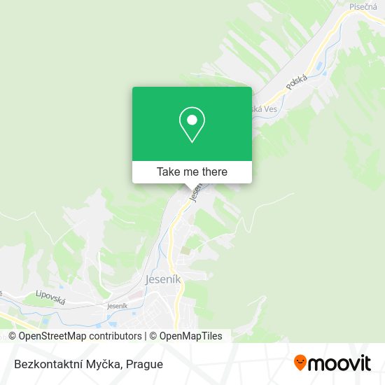 Bezkontaktní Myčka map