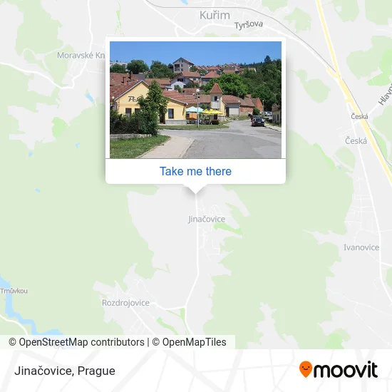 Карта Jinačovice