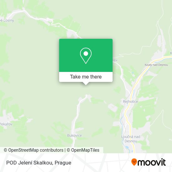 POD Jelení Skalkou map