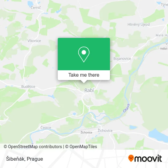 Карта Šibeňák