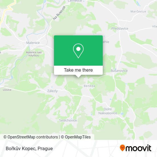 Bořkův Kopec map