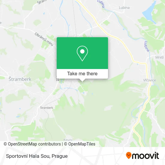 Карта Sportovní Hala Sou