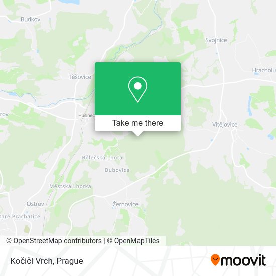 Kočičí Vrch map
