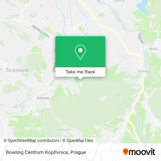Карта Bowling Centrum Kopřivnice