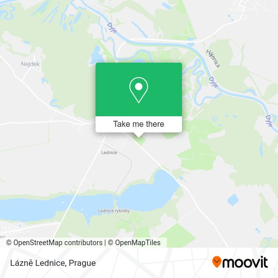 Lázně Lednice map