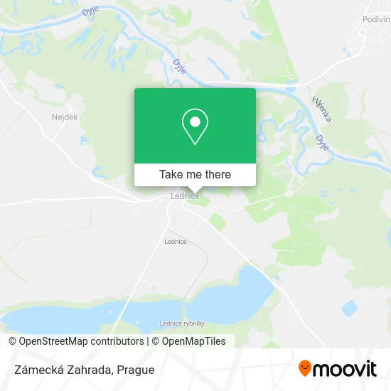 Карта Zámecká Zahrada
