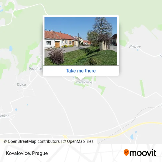 Карта Kovalovice