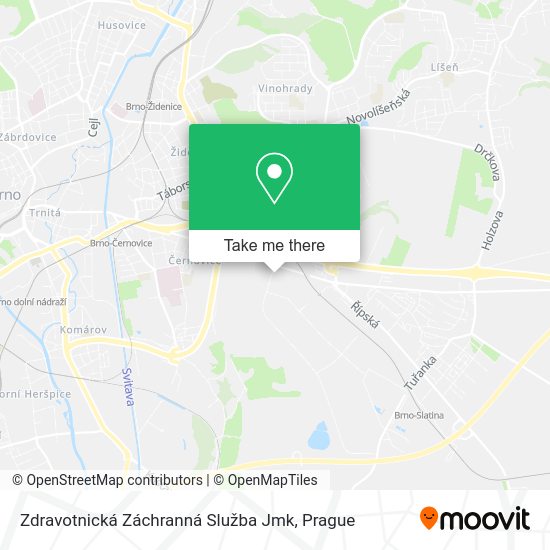 Zdravotnická Záchranná Služba Jmk map
